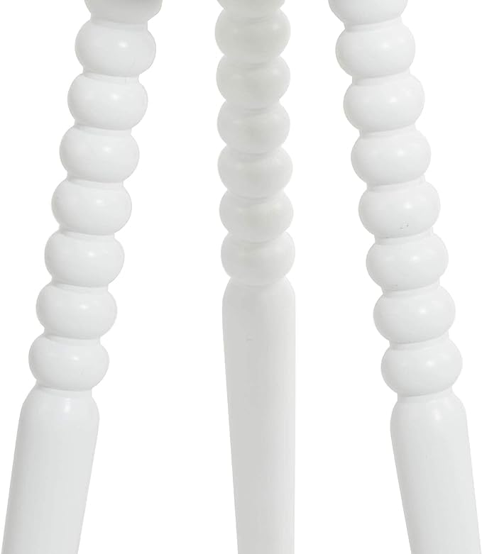Silverwood Allison Round Accent Table with Turned Legs, White