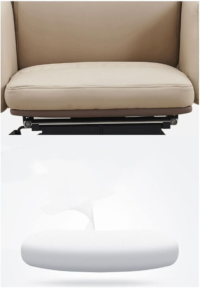 Reclining Executive Leather Computer Gaming Chairs Adjustable Lifting Swivel Desk Office Chair for Workstation Meeting Room Lunch Break Reading