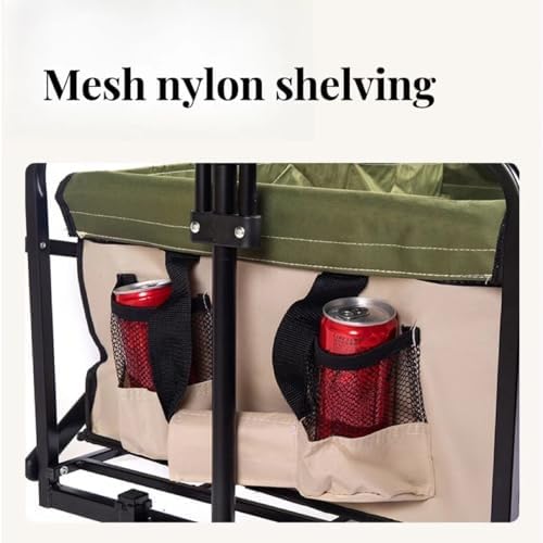 Heavy-Duty Collapsible Wagon Cart with Universal Wheels, 100L All-Terrain Folding Trolley for Beach, Garden, Camping - Silent, Foldable Design with Large Wheels