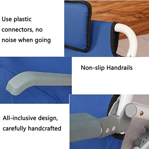 Bed Back Wedge Support,Adjustable Bed Back,Adjustable Bed Backrest with Armrests and Mesh Back Support Healthcare Angle Back Rest with Adjustable Features Blue Color
