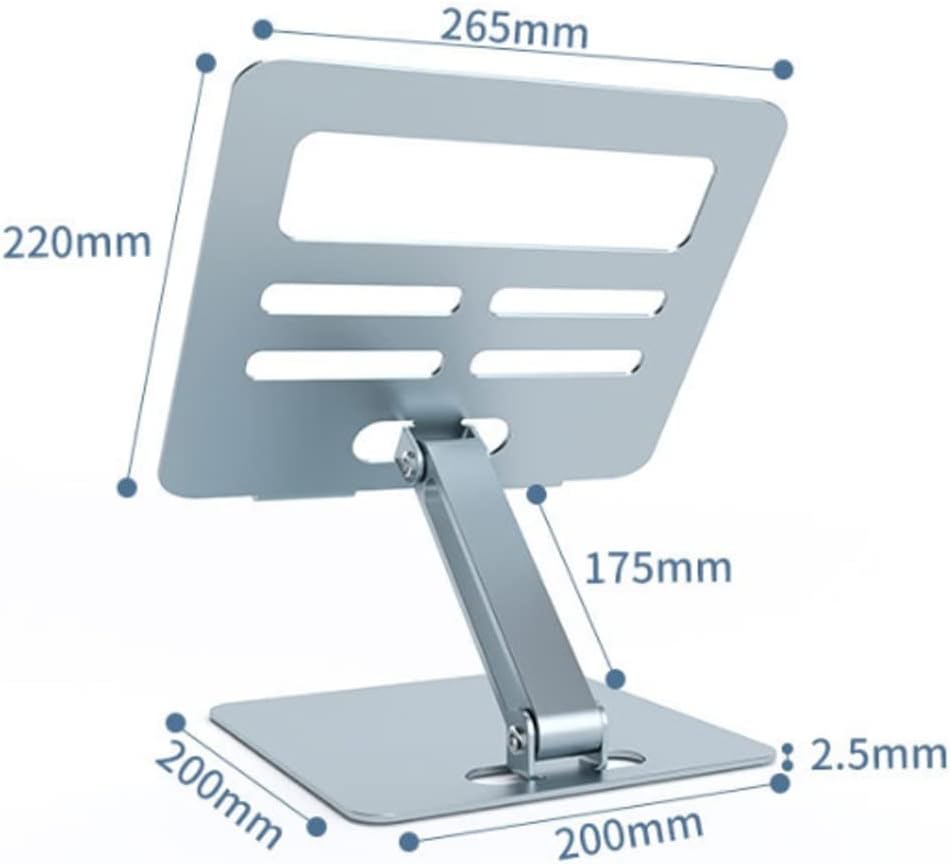Laptop Stand Computer Aluminum Alloy Folding Portable Heightening Heat Dissipation(Gray)