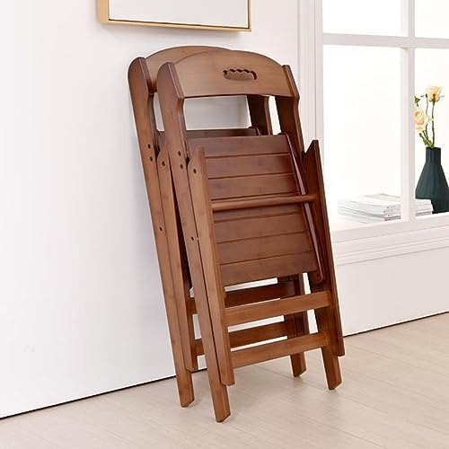 Modern Light Weight Folding Dining Chairs with Backrest for Kitchen, Living Room, Wedding & Balcony - Commercial Table Chair Reading Room Foldable Furniture/Natural