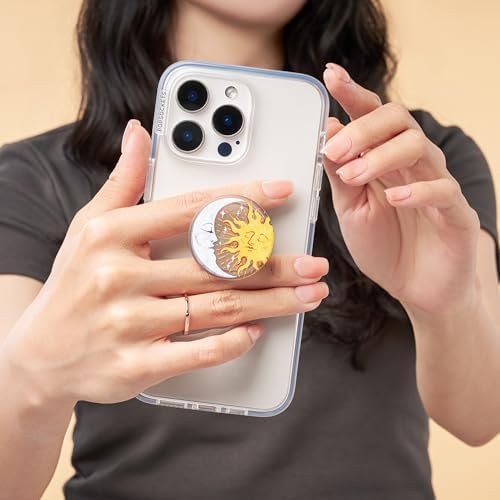 PopSockets Phone Grip with Expanding Kickstand, Adhesive Grip - Sun and Moon