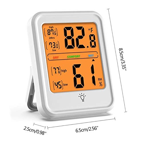 Indoor Outdoor Thermometer Hygrometer °C/℉ Max/Min Temperature Humidity Monitor