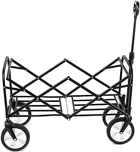 Portable Camping Cart,Camping cart Trolley Foldable,Garden Carts Outdoor Utility Garden Shopping Cart Beach with All-Terrain Wheels and Brake System,Outdoor Fishing campi