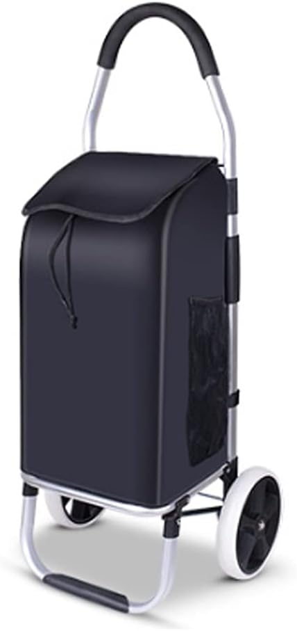 JSEIAJB Trolley cart on Wheels Woman Shopping cart Foldable Shopping Basket Elderly Stairs Trailer Portable cart Large Shopping Bags