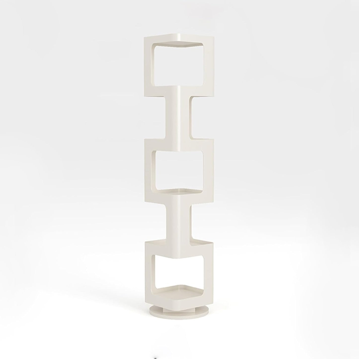 Narrow Invisible Bookshel, Vertical Bookshelf for Home ，Metal Narrow Multipurpose Corner Bookshelf, Multipurpose Corner Bookshelf, Multipurpose Display Book Shelf for Home Office(White,148cm58.3in)
