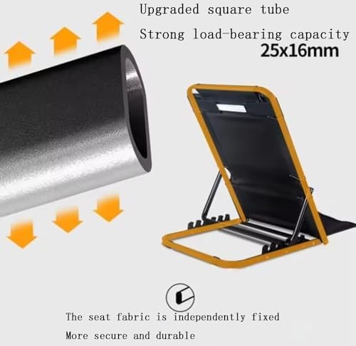 Adjustable Bed Backrest Chair with 8 Gear Support, Folding Wedge for Camping, Includes Headrest Pillows & Armrests - Ideal for Relaxation & Comfort
