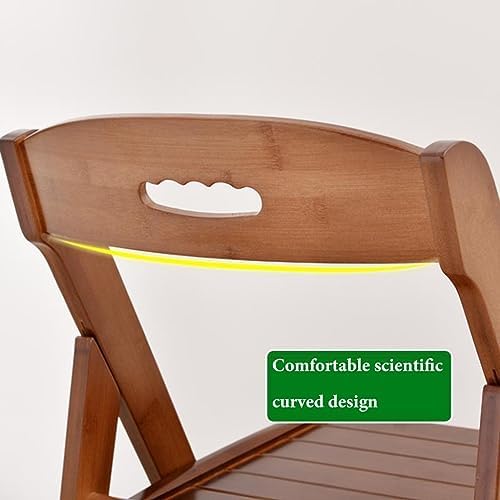 Modern Light Weight Folding Dining Chairs with Backrest for Kitchen, Living Room, Wedding & Balcony - Commercial Table Chair Reading Room Foldable Furniture/Natural