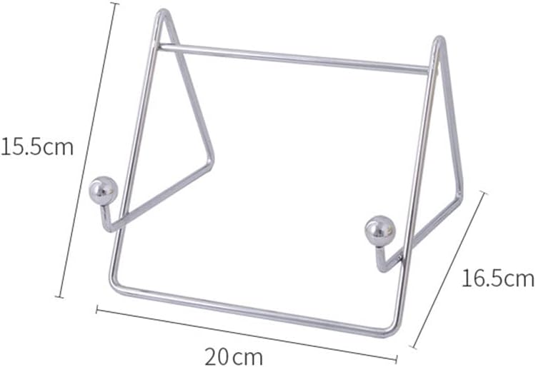 Bookstand Iron Frame Reading Bookshelf Bracket Book Bookend Tablet PC Phone Support
