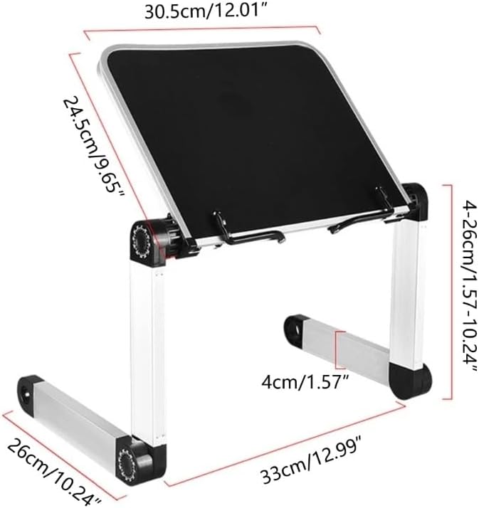Foldable Reading Bookshelf with Staplesadjustable Desktop Textbook Shelf