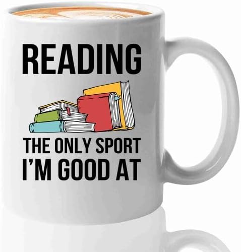 Book Lovers Coffee Mug 11oz White -reading sport - Book Reader Gifts Women Book Lovers Drinking Cup Bookish Bookworm Book Club