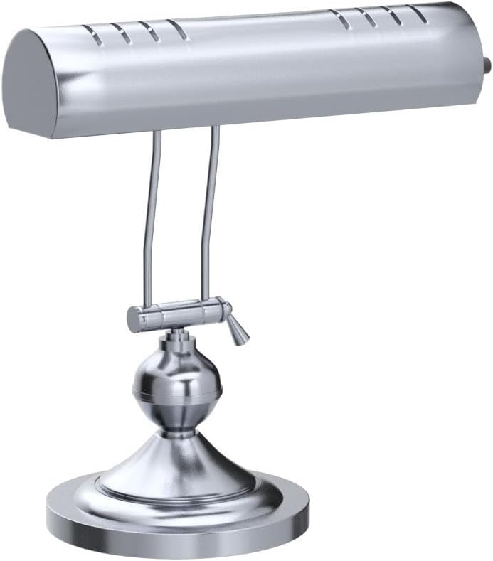 Home Intuition Classic Antique Retro Adjustable Leaning Piano Lamp Banker Desk Light (Satin Nickel)