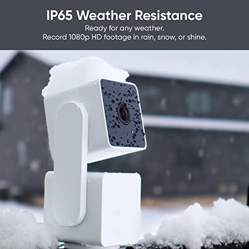 WYZE Cam Pan v3 Indoor/Outdoor IP65 1080P 360° Pan/Tilt/Zoom WiFi Smart Home Security Camera, Motion Tracking for Baby/Pet, Color Night Vision, Works with Alexa & Google, Free Expert Setup (Renewed)