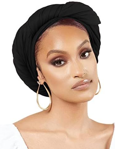Head Wraps for Black Women Stretch Headwraps Large Hair Wraps Hijab Scarves for Muslim Head Scarf Turban Headbands