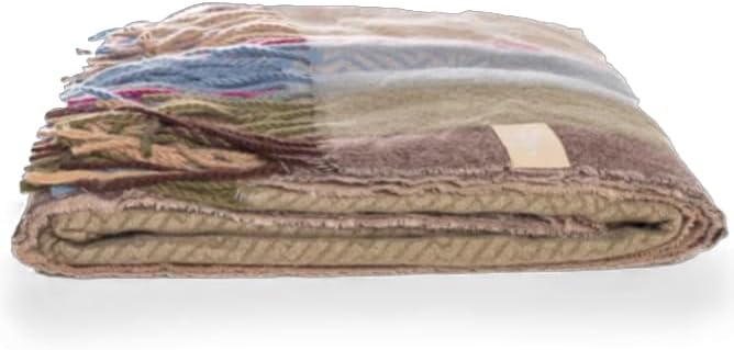 The Chosen Multi-Colored Blanket – Disciples Tunic Inspired Throw | 12-Color Design Symbolizing The Twelve | Soft Cozy Blanket | 50x72 Polyester Throw