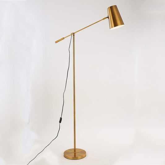 Floor Lamp Standing Lamp Adjustable Swing Arm Standing Reading Lamp with E27 Base Modern Design Studying Light with On/Off Switch for Living Room Bedroom Piano Room
