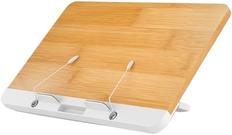 Reading Stand Multifunctional Shelf Desktop Wooden Flat Bookclip