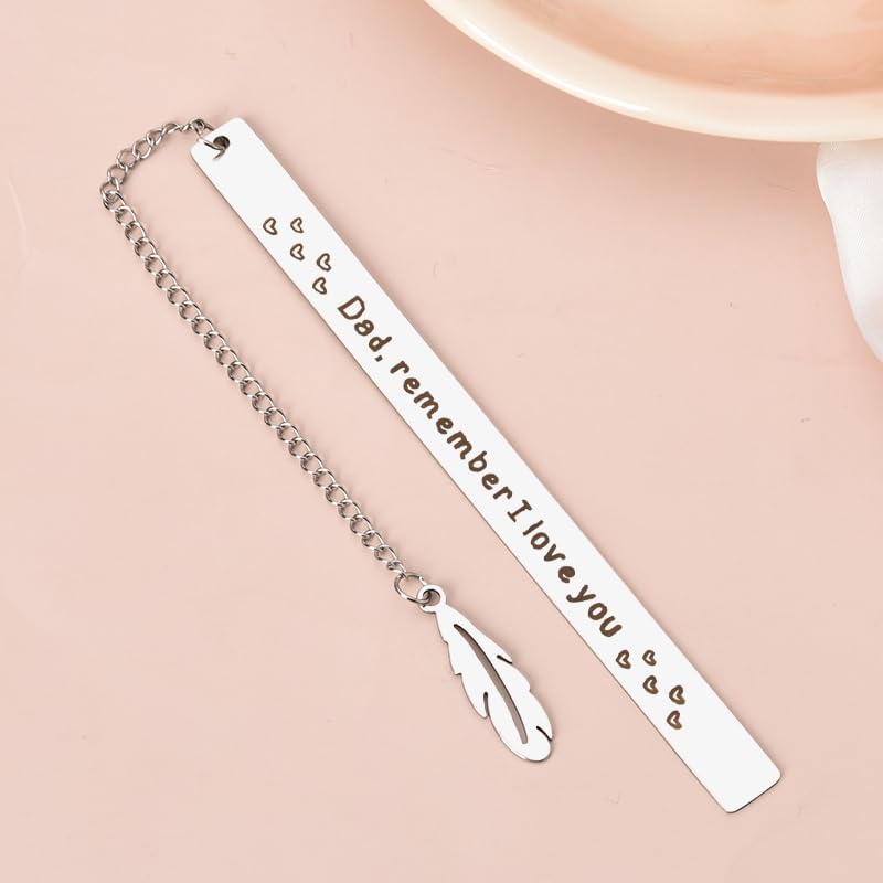 Fathers Day Gifts for Dad from Son Dad Bookmark from Daughter I Love You Dad Birthday Gift Ideas Dad Reading Gifts for Dad on Wedding Day Daddy Keepsake Dad Engraved Gifts Retirement Gifts for My Dad