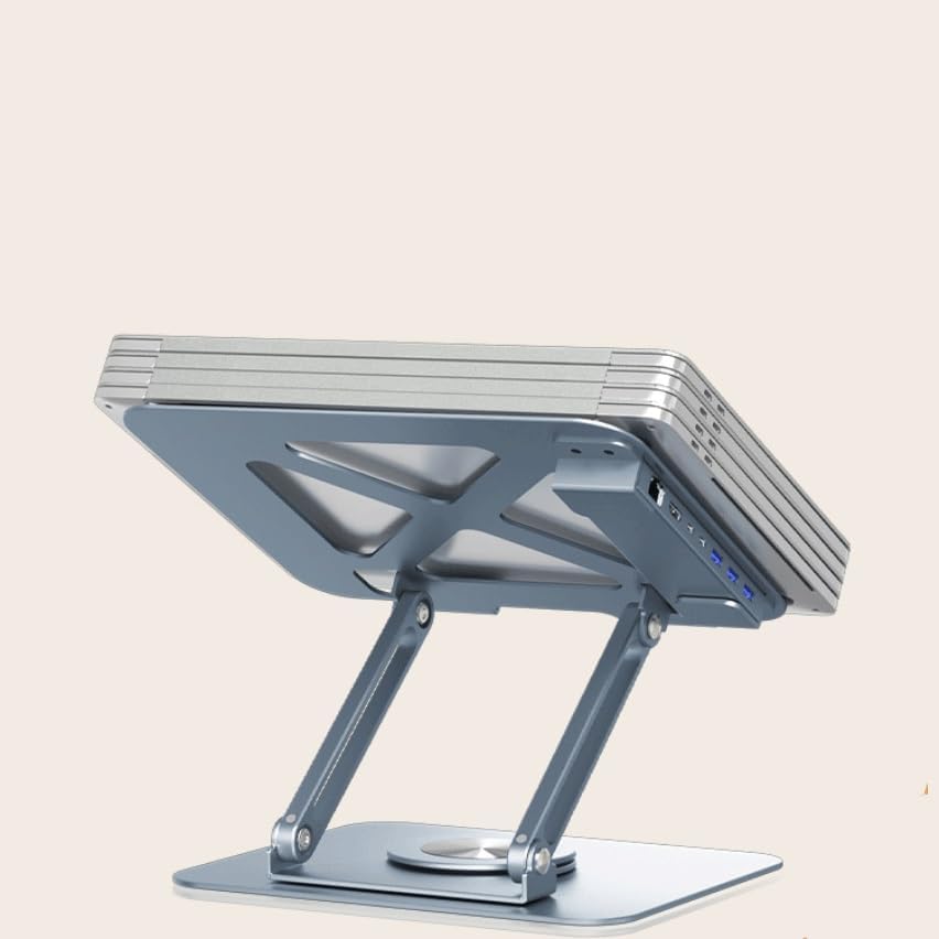 Laptop Stand with Expansion Dock Desktop Folding and Lifting Heat Dissipation Bracket 360 ° Rotating
