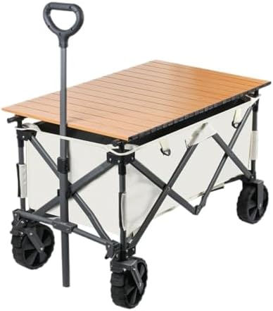 Portable Camping Cart,Portable Foldable Beach Camping Shopping Cart Outdoor Picnic Tool Trolley Cart