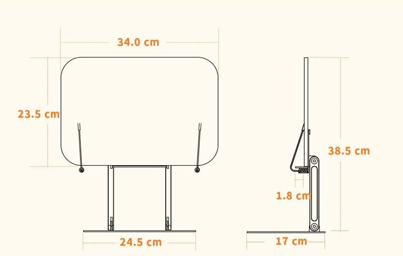 Laptop Stand Multifunction Read Books Holder for Air Notebook Walnut Support