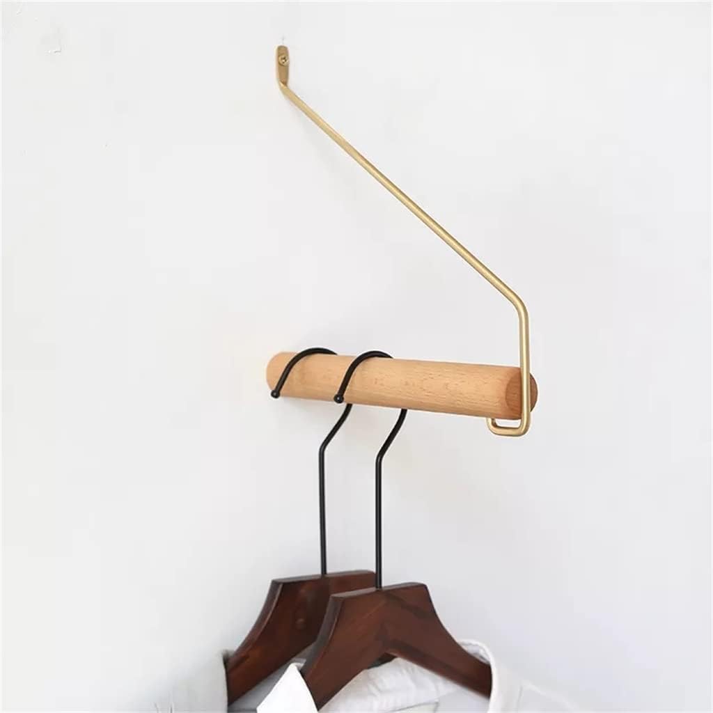 Wall Hanging Coat Rack Solid Wood Hayfork Hangers Bedroom Entrance Clothes Hooks Home Furniture(D)