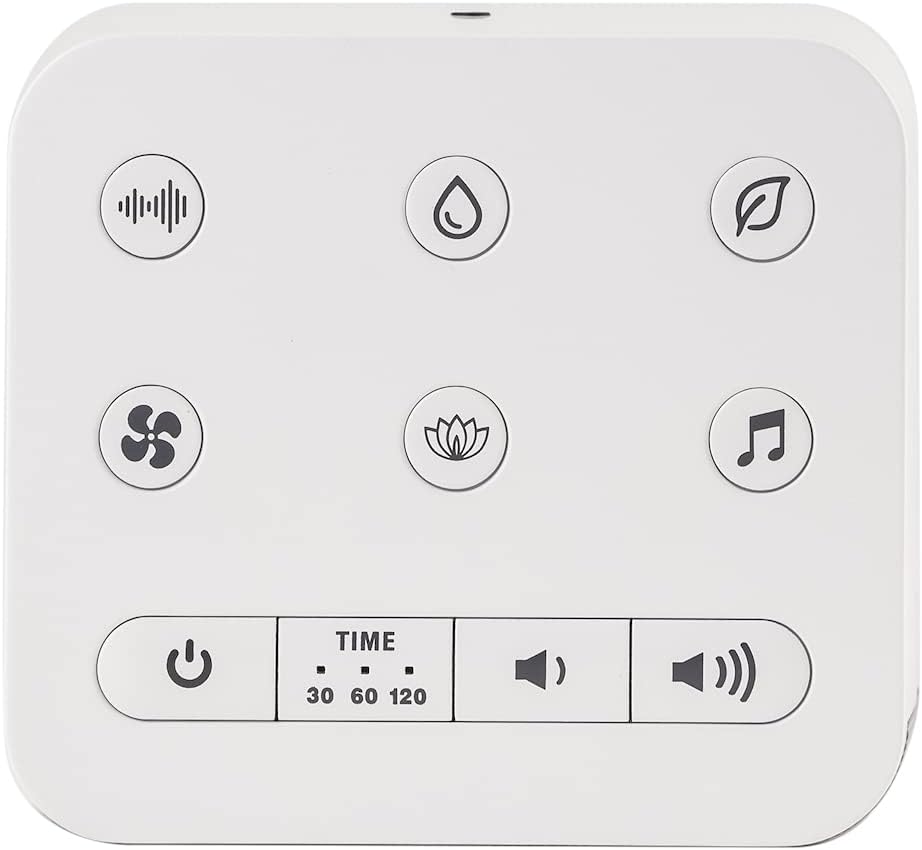 Serene Evolution 45 Sound Portable White Noise Machine - Sleep Sound Machine for Adults, Kids, Baby, Home, Office Privacy - White Noise Machine for Office - Nature Sound Machine - White Noise Maker
