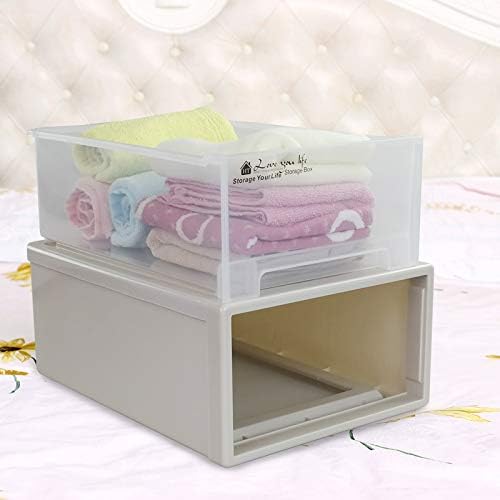17.8 Quart Stacking Storage Drawer Unit Front Box, 1 Pack
