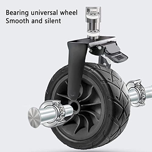 Portable Camping Cart,Utility Wagon All-Terrain Trolley, Foldable Garden Utility Cart, Outdoor Camping Wagon with Brake, for Fishing Picnic, Load-Bearing 100kg / 220lbs