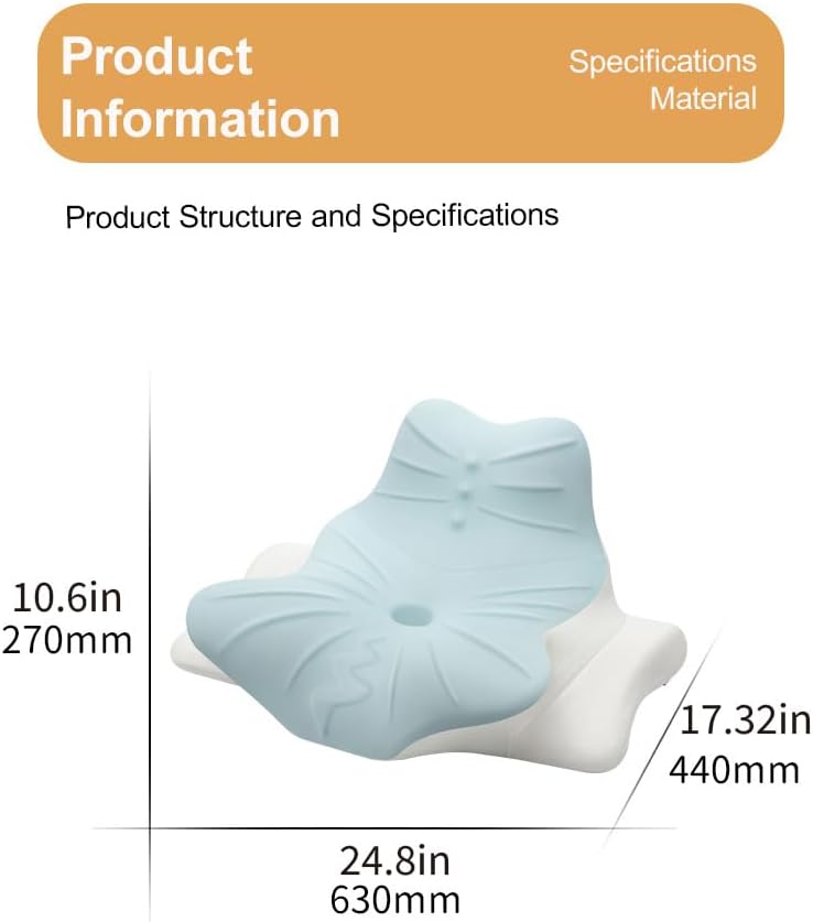 Memory Foam Ergonomic Wedge Pillow, Sofa Support Pillow, Prone Sleep/Reading Pillow, Back Pain/Acid Reflux Relief, Massage-Friendly, Removable Cover (Lavender) (Light Purple)
