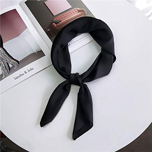 Glamorstar Satin Neck Scarf 6 Packs Square Handkerchief for Women
