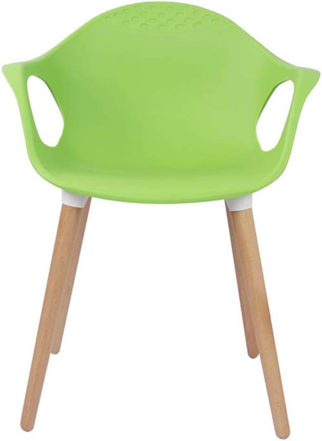 Comfortable Chair Mid-Century Modern Kitchen and Dining Room Arm Chair with Natural Wood Legs, Ergonomically designed comfort curve, for Living Room/Cafe/Lounge /Study Room/Dining Room/Pub Leisure C