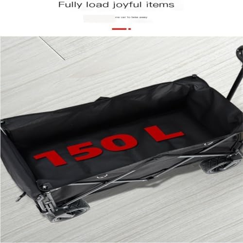 Portable Camping Cart,Outdoor Beach Trolley Cart for Camping and Picnic Folding Hand Operated Small Trailer with Egg Roll Table Ideal for Fishing and Outdoor Activities.