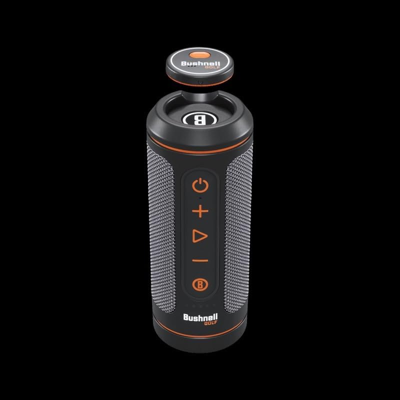 Bushnell Golf Wingman 2 GPS Bluetooth Speaker | Audible Distances, Magnetic Cart Mount, Custom Sound Bites, TWS Pairing & USB-C Charging