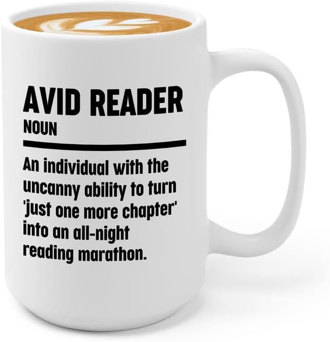 Book Lover Coffee Mug 15oz White - Reading Marathon - Book Lover Gifts For Women Book Club Book Lovers Gifts Bookworm Book Reader Gifts