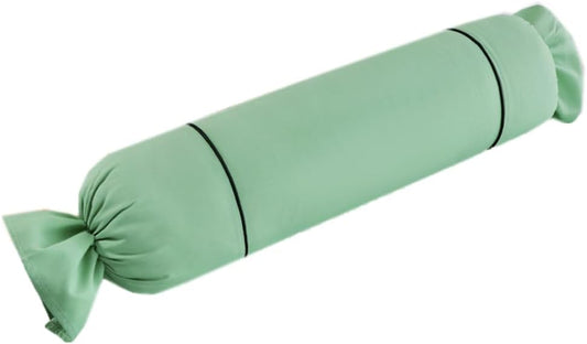 Beauty Salon Long Bolster Pillows Massage Cylinder Neck Support Bolster Cushion Cotton Sleeping Knees Round Roll Pillow (Pea Green, 70CM/27.56Inch)