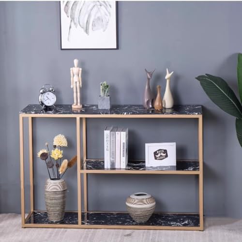 Sofa Tables Modern Wooden Console Table，(en:Entryway Table Console Table with 3 Tier Shelf, Narrow Sofa Table Small Bookshelf Hallway Table, 31.5"x11.8"x31.5" (Color : Black 1)")