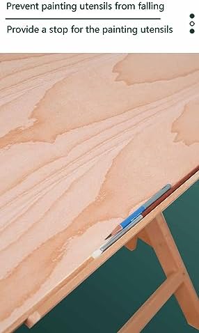 Drawing Tilting Tablet,Drafting Table,Solid Wood Drafting Table Writing Desk Studio Desk,Art Craft Table with Adjustable Height and Tiltable Tabletop for Artwork, Graphic Design, Reading