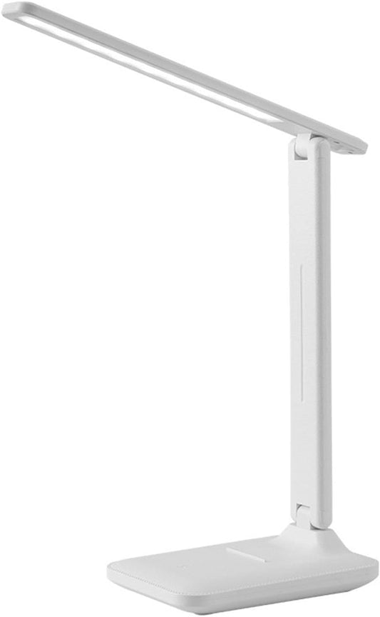 LED Desk Lamp, Touch Control Reading Table Lamp No Flicker 3 Color Modes Foldable Lamp for Table Eye Caring Reading Lamp for Office, Home, Dormitory, USB Interface 5V 1A(L)