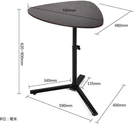 Height Adjustable Laptop Table Portable Sofa End Table Side Table Breakfast Serving Bed Tray Notebook Stand Reading Rack A (C)