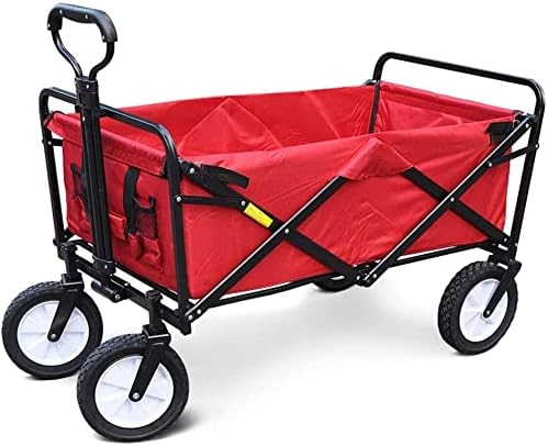 Garden Cart Troey Foldable Pu Wagon Folding Troey Camping Heavy Duty Wagon Hand Cart Festival Troey for Outdoor Camping BBQ Gardening ping Beach (Color : C) (E)