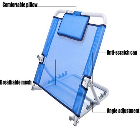 Bed Back Wedge Support,Back Rest Lumbar Support Bed Backrest,Bed Back Rest Bed Support Adjustable Sit-up Back Backrest Cushion Folding Breathable Backrest Bracket Recliner Chair for Bed Port