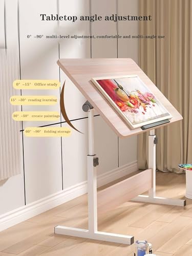 Drawing Tilting Tablet,Drafting Table,Height Adjustable Artist Drafting Table with Tilting Tabletop - Perfect Desk for Studio, Art Craft, and Writing - Adjustable Drafting Desk for Artists(S