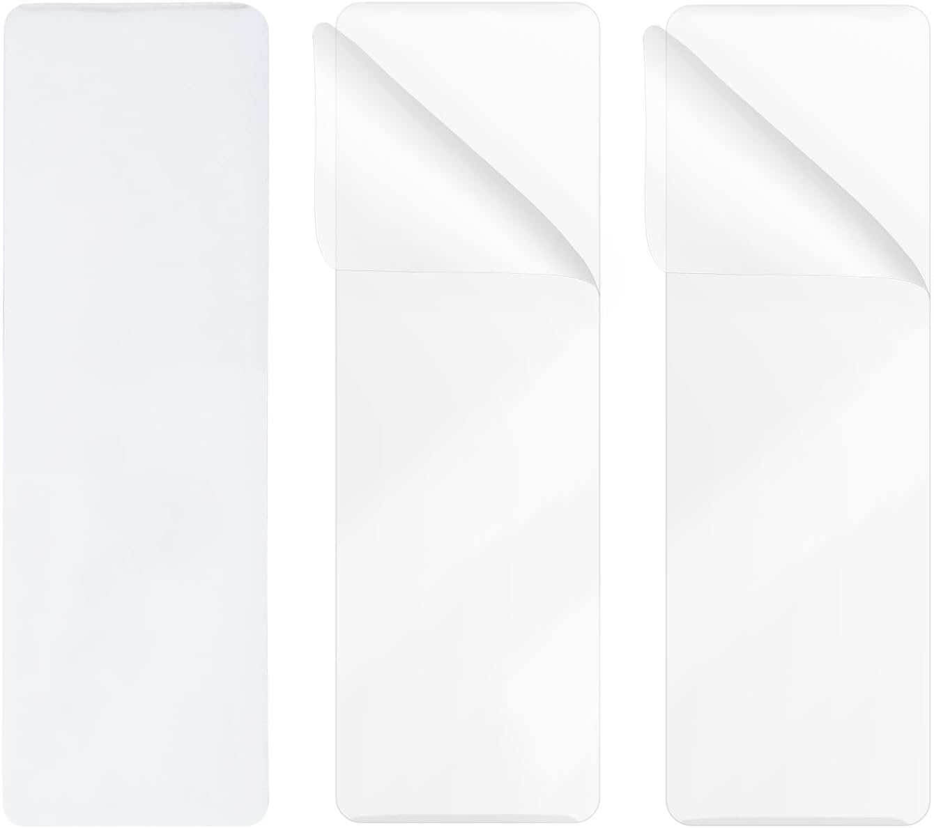 ONLYKXY 20pcs Clear Plastic Book Page Marks Sleeves Blank Frames 8 Mil Hot Thermal Laminating Film Cover Holder Bag Pouche Pocket for Read Lover Wedding Photo Strip Holiday DIY Craft Gift (1.5x5.9in)