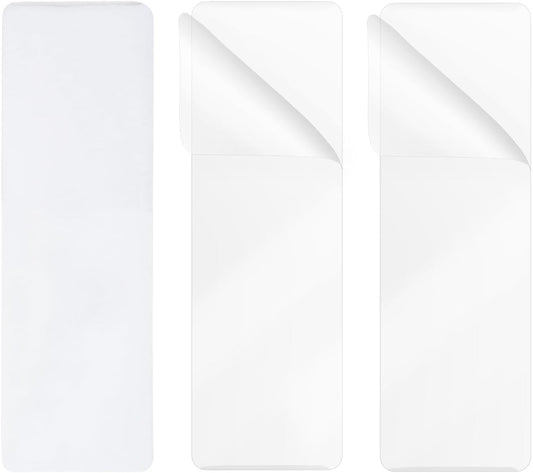 ONLYKXY 20pcs Clear Plastic Book Page Marks Sleeves Blank Frames 8 Mil Hot Thermal Laminating Film Cover Holder Bag Pouche Pocket for Read Lover Wedding Photo Strip Holiday DIY Craft Gift (1.5x5.9in)