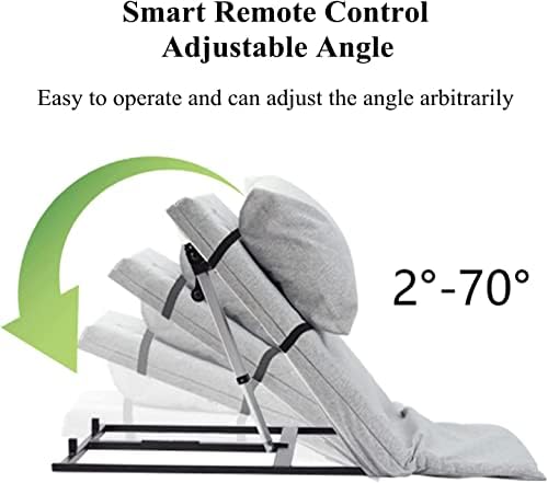 Electric Adjustable Bed Backrest，Electric Lifting Bed Backrest Electric Lifting Bed Backrest W/Remote Control & Foldable, Removable Armrests Portable Pillow Lifter Nursing Lifting Mattress B