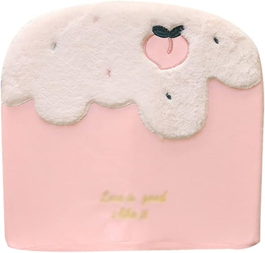 Cartoon Cotton Chair Cushion Office Seat Non-Slip Student Raise Height Pillow for School Study(Cream Peach)