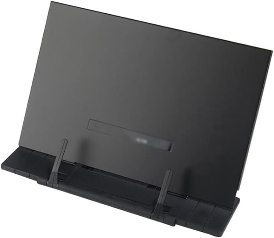 Book Stand Frame Desk Reading with 7 Tilt Adjustable Grooves Bookends for Document