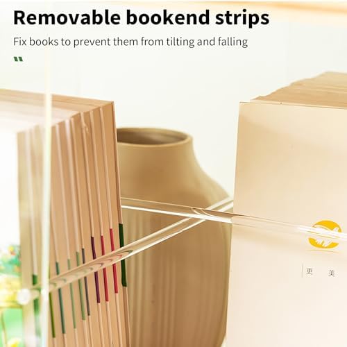 360° Rotating Bamboo Bookshelf Tower - 4-Tier Vertical Spinning Bookcase Stylish Wood Storage Display Rack for Living Room Office and Home Décor